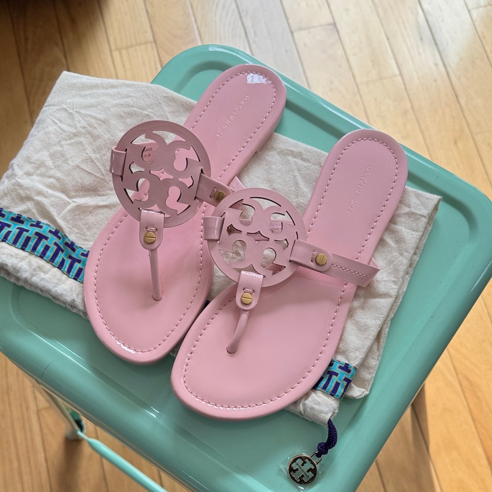 Tory Burch Light Pink Miller Sandals, Size 7, brand new, never worn.